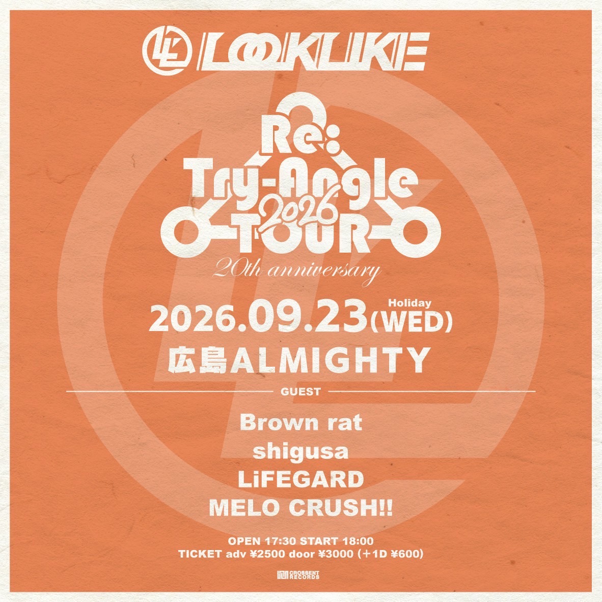 Re:Try-Angle TOUR 2026 flyer
